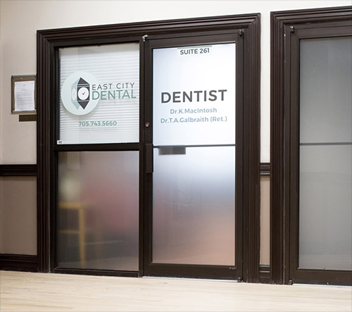 Entrance to East City Dental in Peterborough